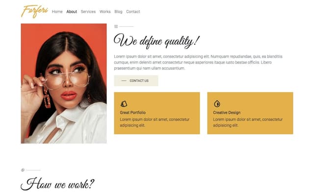 Ferferi HTML Template