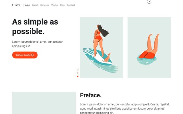 Lustra HTML Template